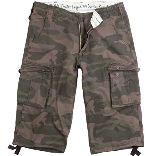 Surplus Trooper Legend 3/4 Shorts, blackcamo, Größe 6XL