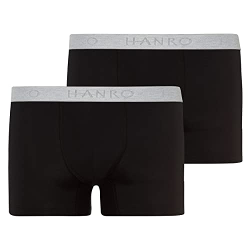 HANRO Herren Pants 2Pack Cotton Essentials (0019 black), Gr. M