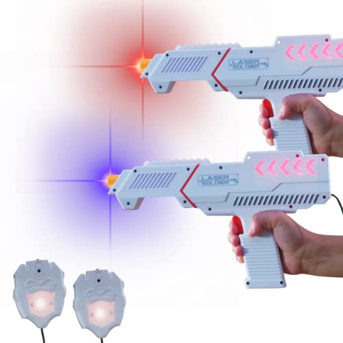 Laser Soldier Blaster Laserpistolen-Set Blaster weiß