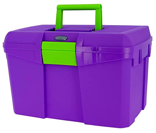 HIPPOTONIC Putzbox, L 40 x B 27,5 x H 24,5 cm, violett/fluogrün