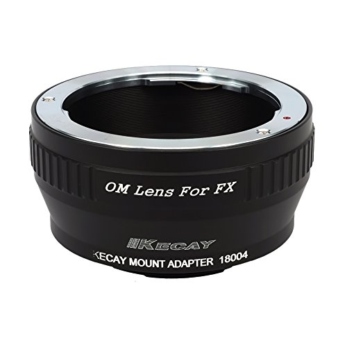 KECAY Adapterring Objektiv/Adapter Konverter kompatibel mit Olympus Om Zuiko Objektivhalterung zu FX Kamerafassung für Fujifilm FX X-Pro1 X-E2 X-A1 X-M1 X-T1 X-T10 X-T20 X-H1 Om-FX