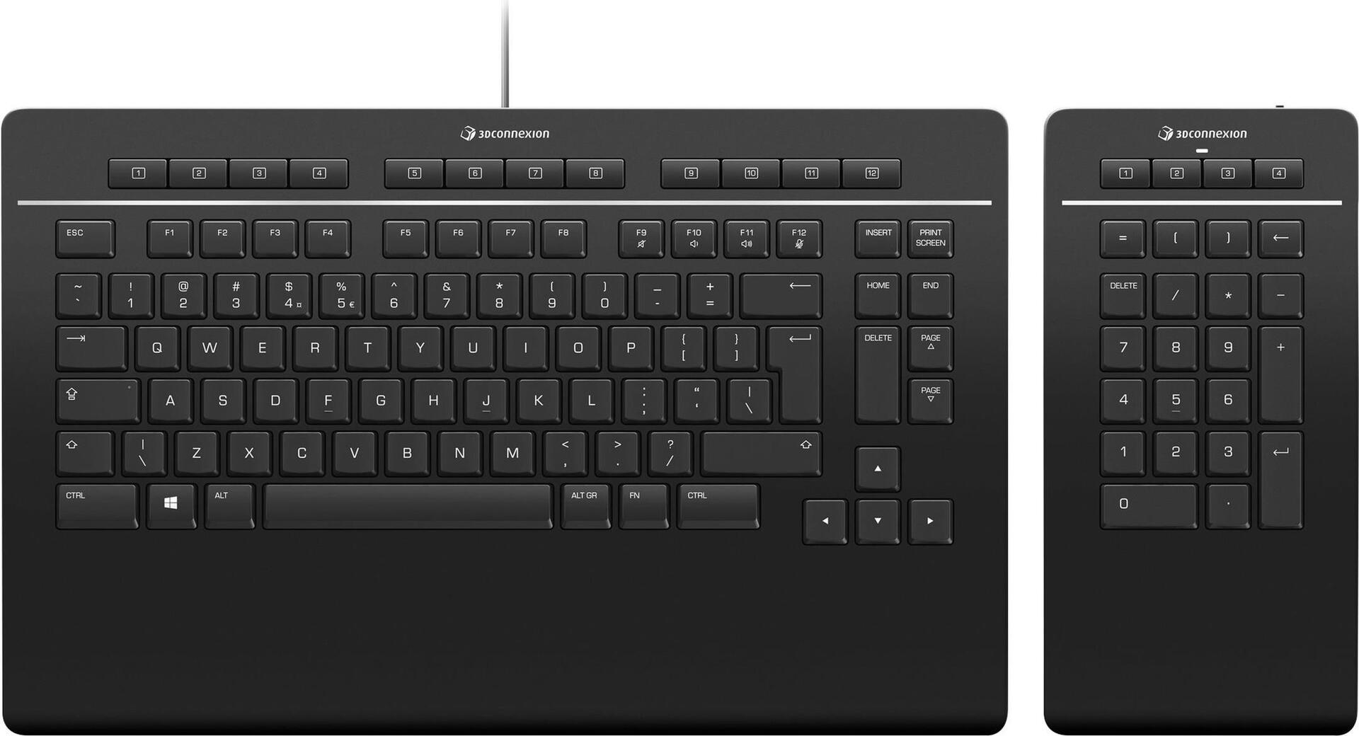 3Dconnexion Keyboard Pro with Numpad, US-International (QWERTY)