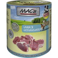 MAC's Lamm & Geflügelherzen, 6er Pack (6 x 800 g)