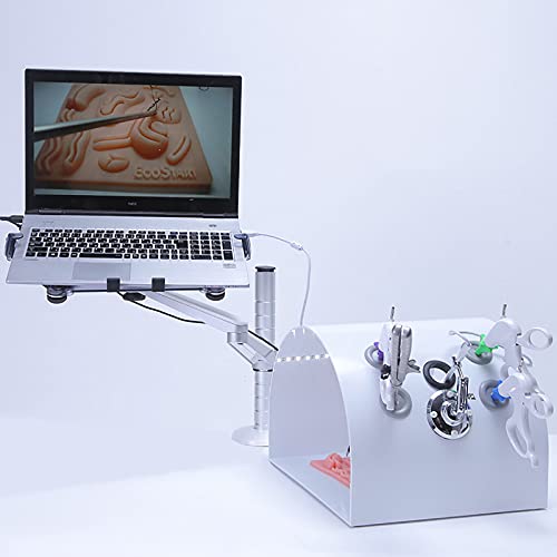 LNLN Laparoskopie-Simulations-Trainingsbox-AusrüStung, Chirurgisches Operations-Simulations-TrainingsgeräT, 0°/30°-Linsen-Endoskop, 5 Module,0°
