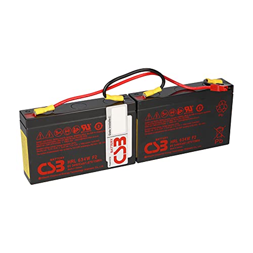WSB Battery Ersatzakku CSB für USV APC RBC18 RBC 18 passend für SC450RMI1U, SC250RMI1U, PS450I (Powerstack), PS250I (Powerstack)