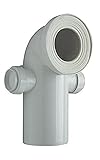 Cornat CKABAS9000 WC-Ablaufbogen, 90° mit 2 Stutzen, 50 mm