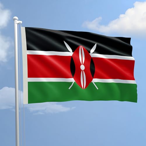 Flagge Kenia aus Stoff marine 150 x 220 – Dem Production