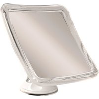 Kosmetikspiegel, quadratisch, BxH: 16 x 16 cm, weiß