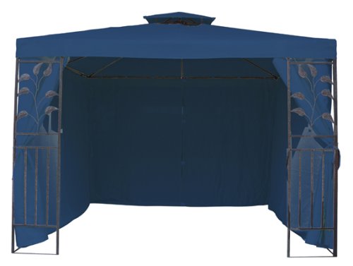 4 Seitenteile für Metall Pavillon blau