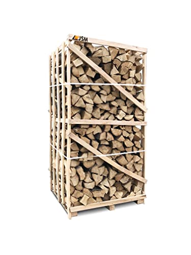 JSM-Brennholz Weißbuche Brennholz auf Paletten - 2.9 SRM/1.8 RM - für Kamin, Ofen, Grill, Smoker - Scheitlänge 25 cm oder 33 cm (Scheitlänge 25 cm)
