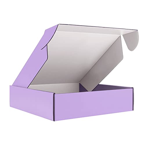 Weihnachtsgeschenkbox 5 teile / 10 stücke/lila lila geschenk box holiday party 3 schicht gewellte karton karton Weihnachtsgeschenkbox groß (Color : Purple, Size : 23x16x5cm)