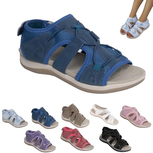 XYMJT Stützende und weiche, verstellbare Sandalen für Damen, orthopädische Sommersandalen für Damen (G,39)