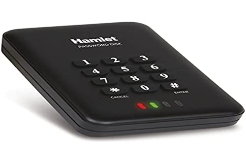 'Hamlet hexd25u3kk5 Password HDD USB3.0. Hard Disk 500 GB 2,5 passwortgeschützt bis 12 Zahlen.