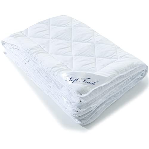 aqua-textil Soft Touch 4 Jahreszeiten Bettdecke 230 x 220 cm Steppdecke atmungsaktiv Decke Winter Sommer