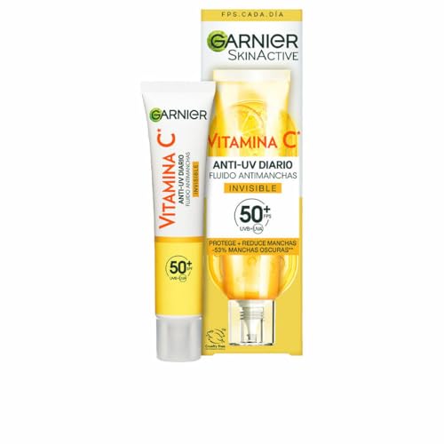 Garnier Feuchtigkeitsspendende Flüssigkeit Vitamin C – unsichtbar, Fleckschutz, 40 ml