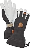 Hestra Gloves Herren Army Leather Patrol Gauntlet 5 Finger HandschuheSchwarz/Grau 10