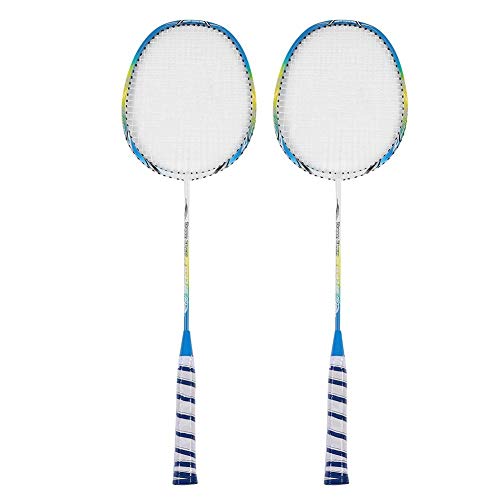 VGEBY Badminton Schlägerset, 1 Paar Carbon Badminton Schläger mit Tasche für Anfänger Trainer Badminton Liebhaber