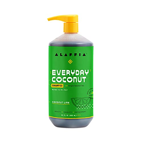 Alaffia - Täglicher Kokosnuß-Shampoo-ultra hydratisierender Kokosnuß-Kalk - 32 Unze.