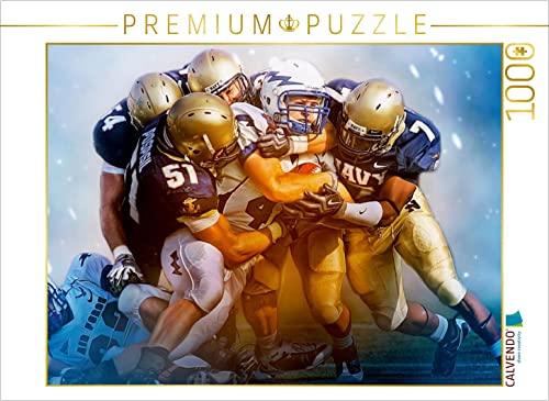CALVENDO Puzzle American Football - Fight 1000 Teile Lege-Größe 64 x 48 cm Foto-Puzzle Bild von Peter Roder