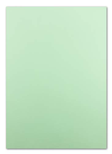 150x DIN A4 Papier Planobogen -mintgrün - 110 g/m² - 21 x 29,7 cm - Ton-Papier Fotokarton Bastel-Papier Ton-Karton - FarbenFroh®