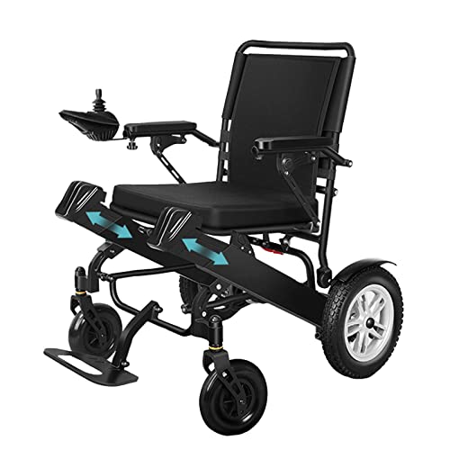 NBVNBV Rollstuhl Elektrisch Faltbar, Rollstuhl Faltbar Leicht Elektrorollstuhl, Für Erwachsene Und Senioren Elektrische Rollstühle, Beträgt Die Last 120 Kg Elektrischer Rollstuhl