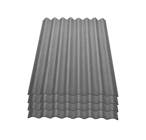 Onduline Easyline Dachplatte Wandplatte Trapezblech Wellplatte 4x0,76m² - grau