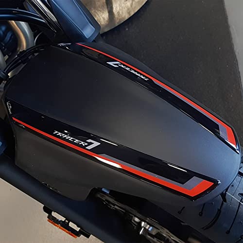Aufkleber Motorrad Kompatibel Mit Yamaha Tracer 7 2021. Tankpad/Ober- - Zopf - Rand - Handschutz - Schutz Vorderseite Seite/Vorderseite/Seite - Kotflügel - Stopfen - Kotflügel Rot