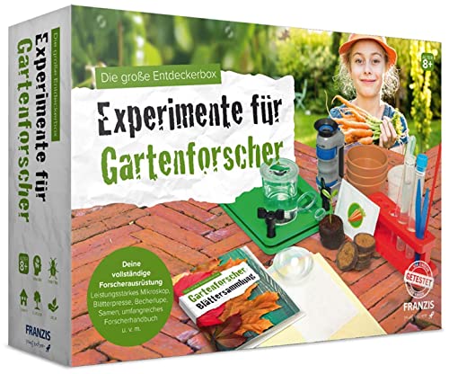 Franzis Verlag 67025 Experimente für Gartenforscher Experimentier-Set ab 8 Jahre