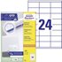 Avery-Zweckform 3422 Universal-Etiketten 70 x 35mm Papier Weiß 2400 St. Permanent haftend Tintenstr