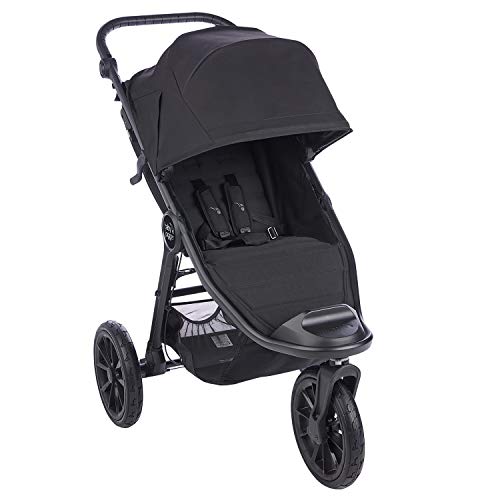 Baby Jogger City Elite 2 All-Terrain Kinderwagen, zusammenklappbar, tragbar, Jet (schwarz)