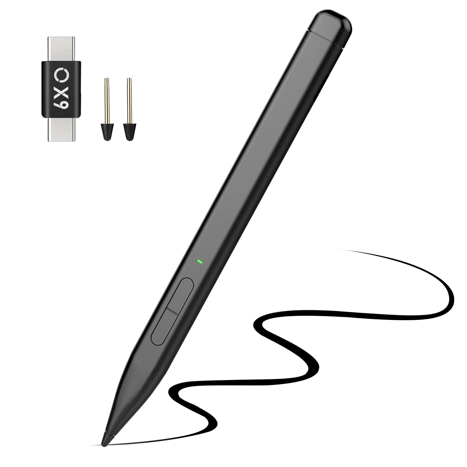 TiMOVO Stylus Stift für Microsoft Surface, Magnetisch Surface Pen für Surface Pro 9/8/7+/7/6/5/4/3/X, Surface 3, Go 3/2/1, Book 3/2/1, Laptop 3/2/1, Studio 2+/2/1, HP Stylus, HP Envy X360 Stift