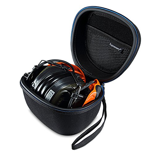 Supremery Tasche kompatibel mit 3M Peltor Sporttac Gehörschutz Case Schutz-Hülle mit Mesh Zubehör Tasche und Handschlaufe