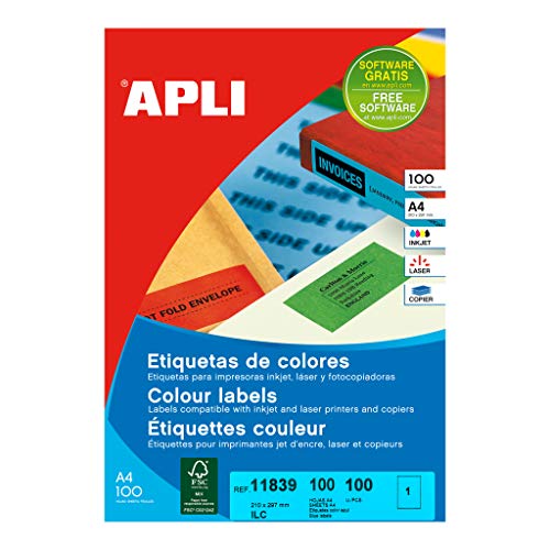 APLI 11839 Etiketten blau