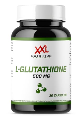 XXL Nutrition - L-Glutathion - Cystein, Glutamin und Glycin - 500 mg - 30 Kapseln