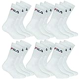 Fila Freizeit & Sport-Socken 18 Paar Sparpack Tennis-Socken | Damen & Herren (Weiß 43-46)