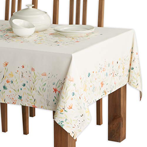 Maison d' Hermine Colmar 100% Baumwolle Tischdecke für Küche | Abendessen | Tischplatte | Dekoration Parteien | Hochzeiten | Frühling/Sommer (Rechteck, 140 cm x 180 cm).