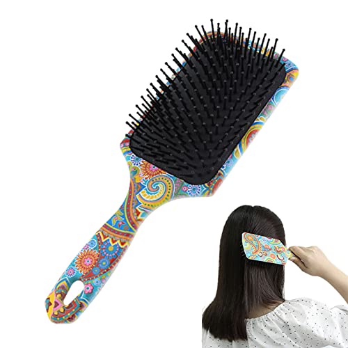 5 Stück Tragbare Haarbürste | Tragbarer Paddelhaarkamm - Ergonomische platzsparende Haarbürste mit bequemem Griff für Frauen und Männer feines und lockiges Haar Virtcooy