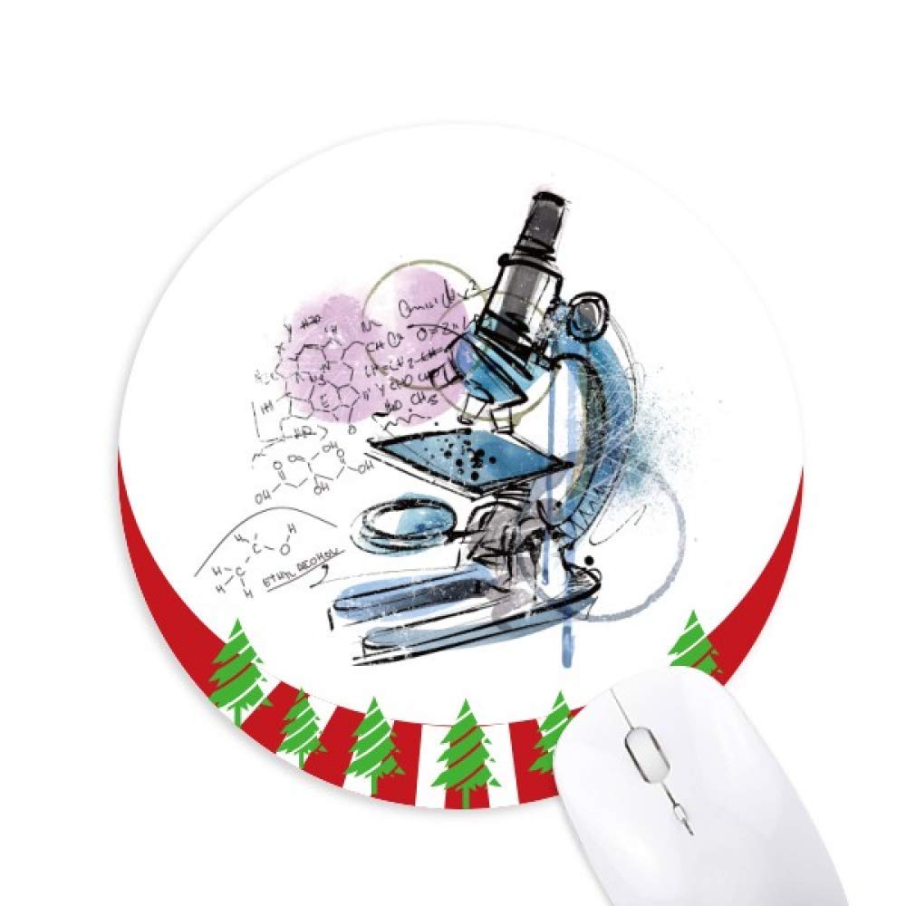 Chemie Mikroskop rund um Gummi Maus Pad Weihnachtsdekoration