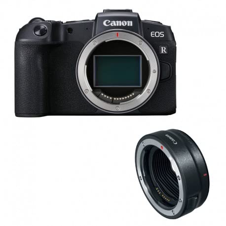 Canon EOS RP + Adapter EF-EOS R (Systemkamera mit Vollformat-Sensor, 26,2 MP, 7,5cm (3 Zoll) Clear View LCD II, Digic 8, 4K Video, WLAN, bluetooth)