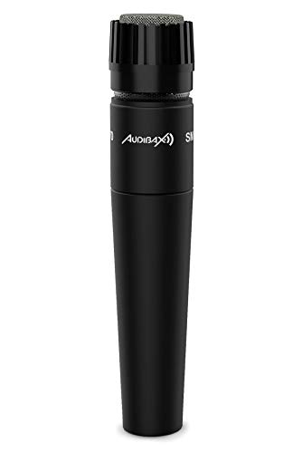 Audibax - Professionelles Mikrofon - SM570 Instrumentenmikrofon - Kardioide und Dynamik - 48 x 180 mm - Inklusive XLR-Kabel - Großartiger Instrumentenklangabnehmer - Aufnahmestudio