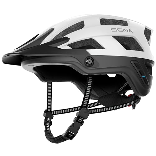 Smart Mountainbike-Helm - Sena M1/M1 EVO (M1 ver2, Mattweiß, M)