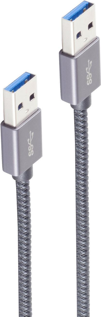 shiverpeaks Basic-S USB Kabel 0,5 m USB 3.2 Gen 2 (3.1 Gen 2) USB A Grau (BS13-37010)