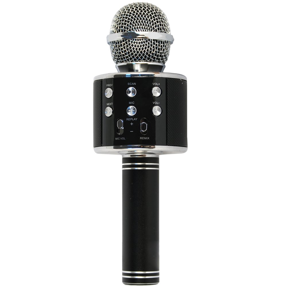 Xtreme 27837 Mikrofon Lautsprecher mit eingebauter Bluetooth Tragbar, Schwarz