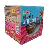 Likit Granola Stall-Ball Pferde-Leckerli 1,6 kg | Geschmacksrichtungen Apfel, gemischte Beere, Pfefferminze, Molasse | Langlebig, Langeweile und Stressabbau | 1,6 kg