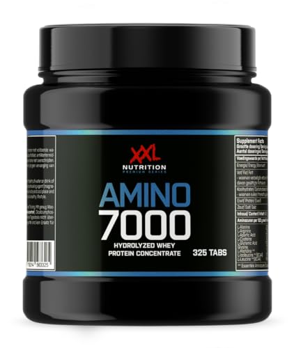 XXL Nutrition - Amino 7000 - Kombination von Molke und Beef-Protein mit EAA und BCAA - 325 tabs