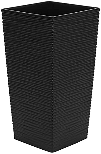 Centurion Blumentopf Übertopf Pflanzkübel Blumenkübel- UV - Beständig 30x30x56 cm schwarz