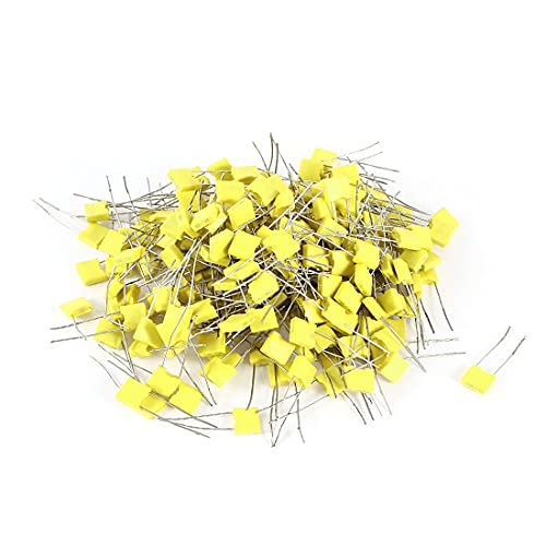 200 Stück 100 V 0,1 uF 100NF Radial Lead Box Type Film Correction Capacitors Yellow Passive Components
