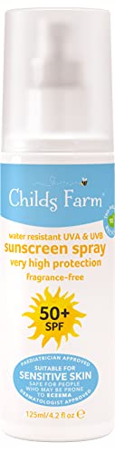 Childs Farm - Kinder LSF 50+ Sonnenmilch Spray Feuchtigkeitsspendende empfindliche Haut 125ml