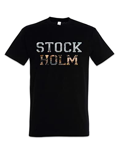 Urban Backwoods Stockholm Herren T-Shirt Schwarz Größe 2XL