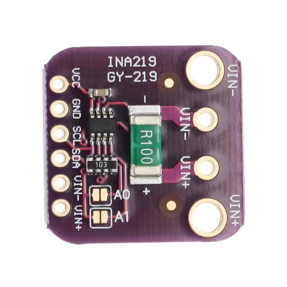 ZHOUYUFAN INA219 GY-219 GY219 Stromnetzteilsensor Breakout Board Modul Sensormodul I2C Interface DIY DC INA219B